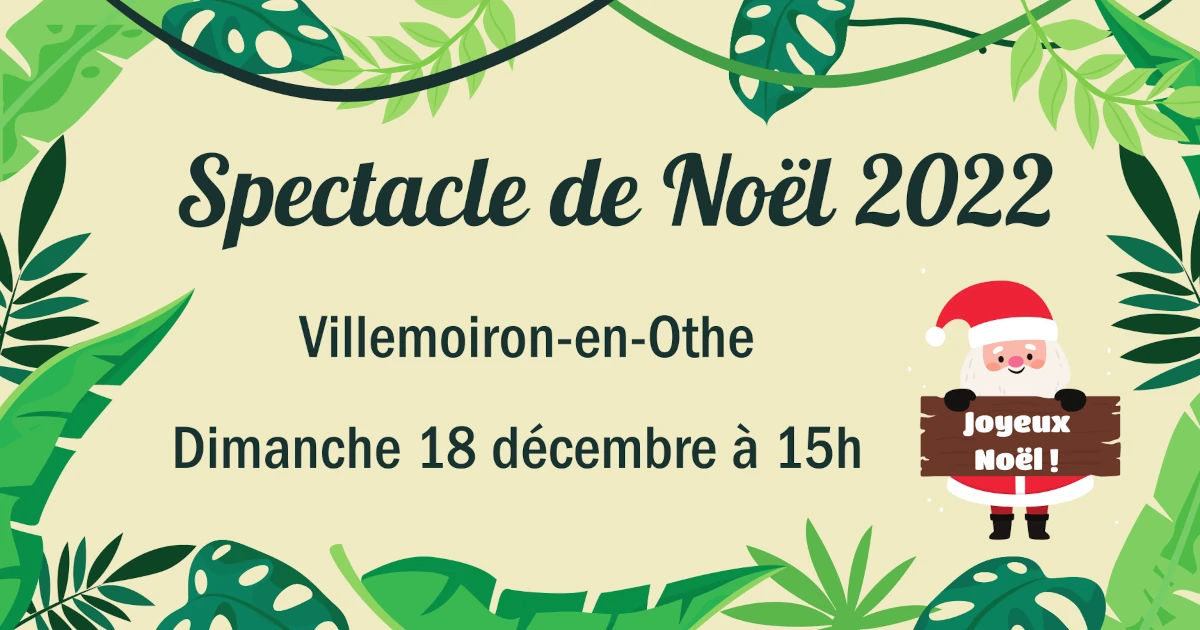 Spectacle de Noël 2022 de VillemoironenOthe Fleurs de Neige
