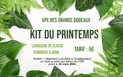 APE – Kit du printemps