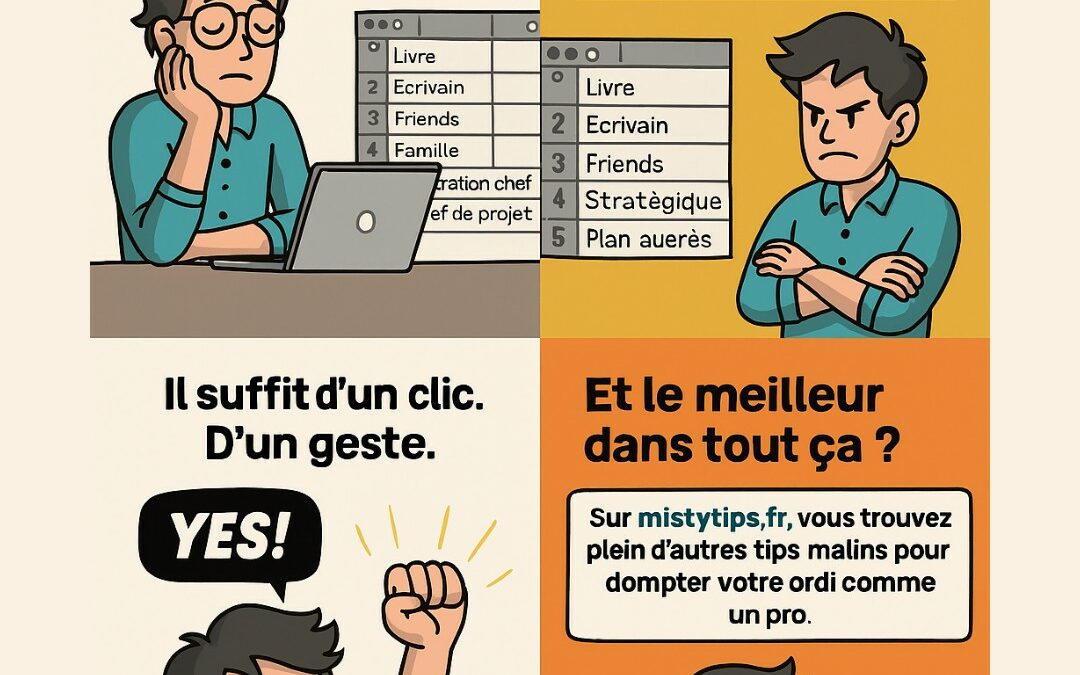 Excel décide que l’alphabet est roi ?