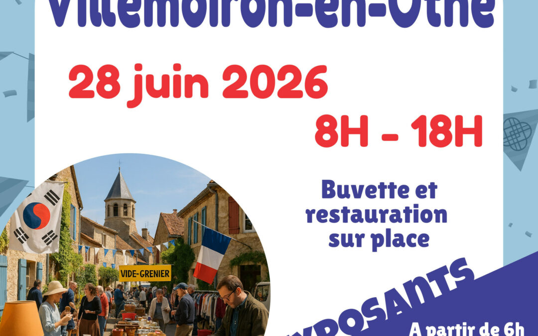 Vide Grenier 2026 – Villemoiron-en-Othe